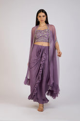 Lavender Charm Draped set