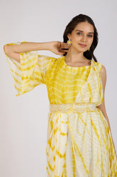 Marigold Draped maxi dress
