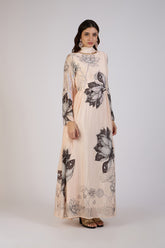 Mystic Lotus Embroidered Gown