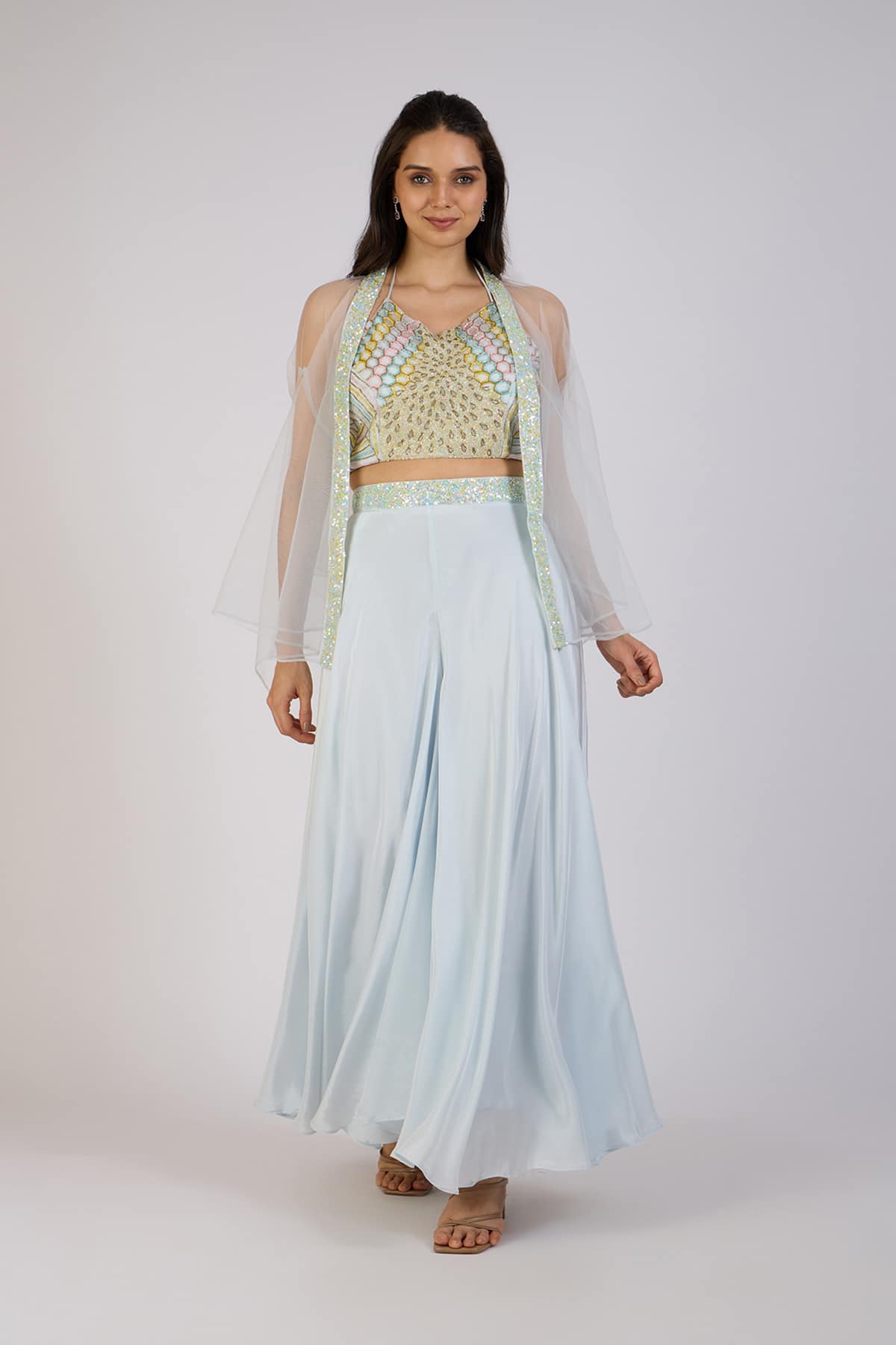 Icy Serenity Cape Set