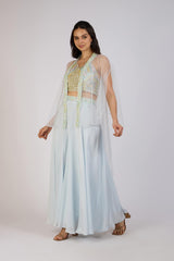 Icy Serenity Cape Set