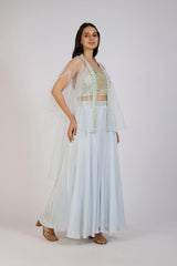 Icy Serenity Cape Set