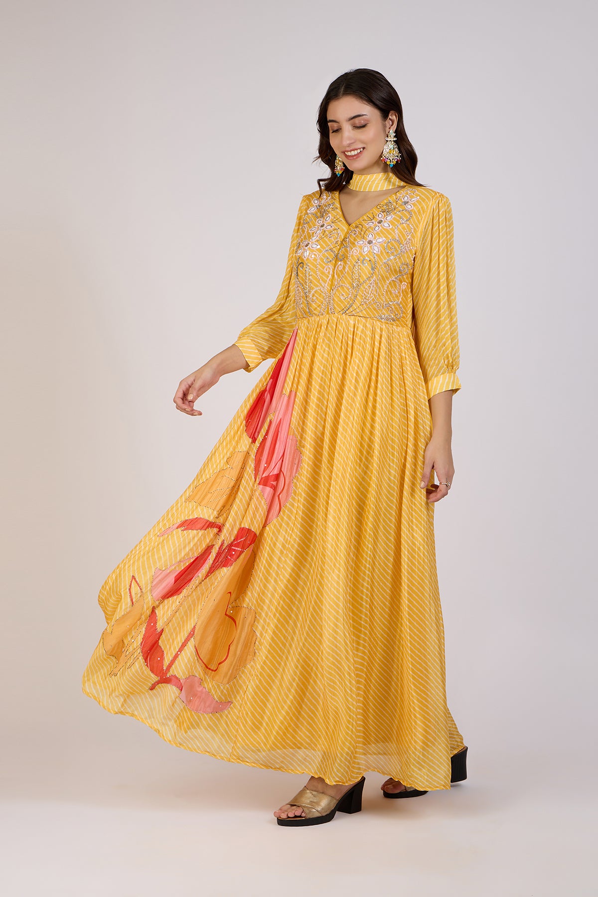 Sunlit Blossom Anarkali Set