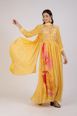 Sunlit Blossom Anarkali Set