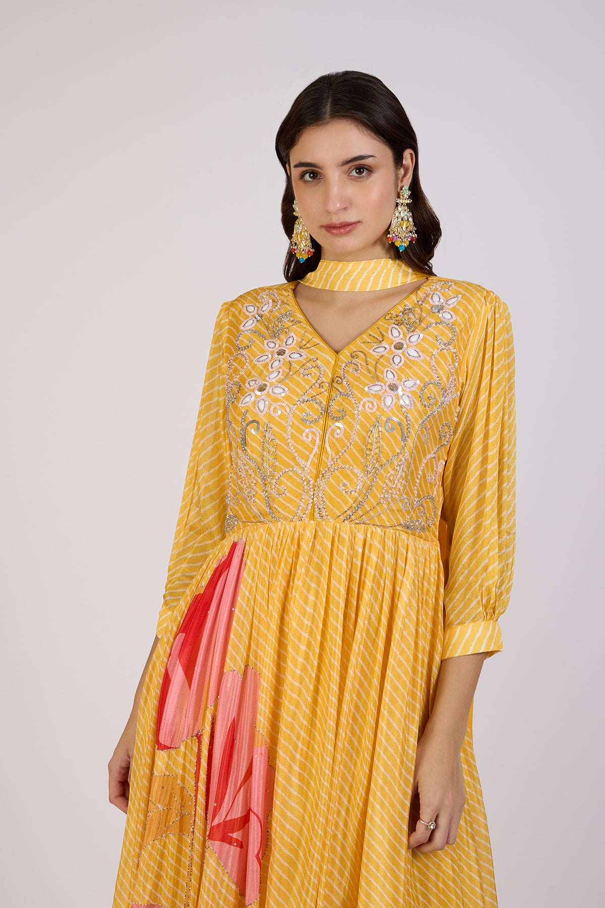 Sunlit Blossom Anarkali Set