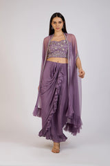 Lavender Charm Draped set