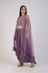 Lavender Charm Draped set