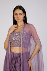 Lavender Charm Draped set