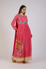 Scarlet Bloom Anarkali