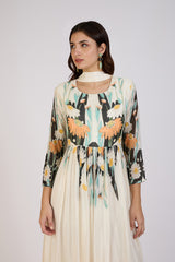 Floral Harmony Ombre Anarkali