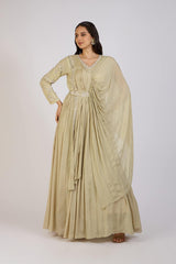 Sand Drape Gown