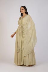 Sand Drape Gown