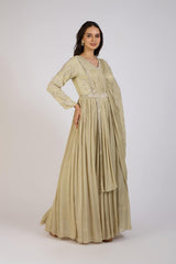 Sand Drape Gown