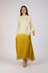 Golden Meadow Ombre Kurta