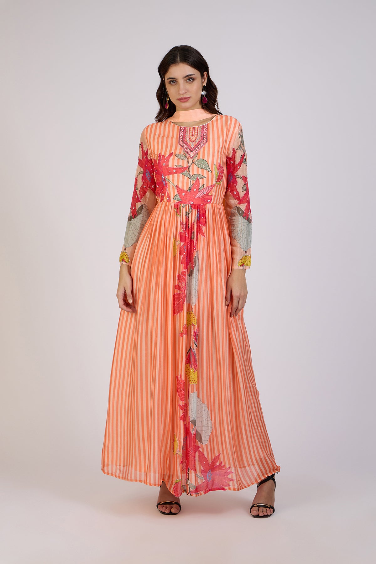 Floral Symphony Maxi Dress