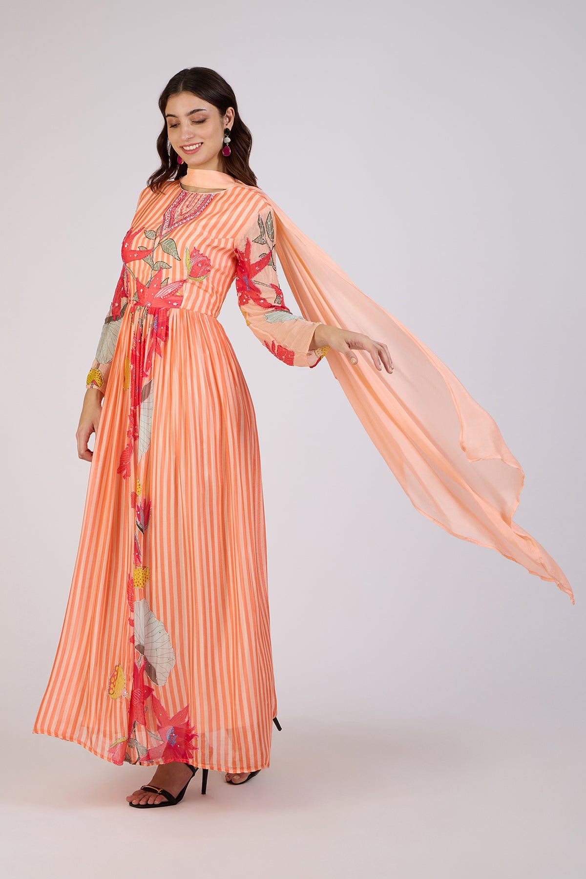 Floral Symphony Maxi Dress